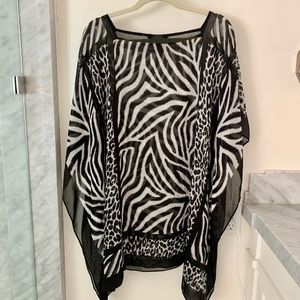 Carmen Marc Valvo swim cover-up caftan tunic